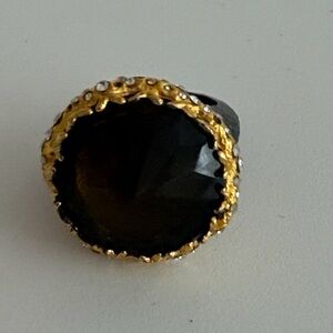 Alexis Bittar Cocktail Ring Labradorite & Swarovski Crystals